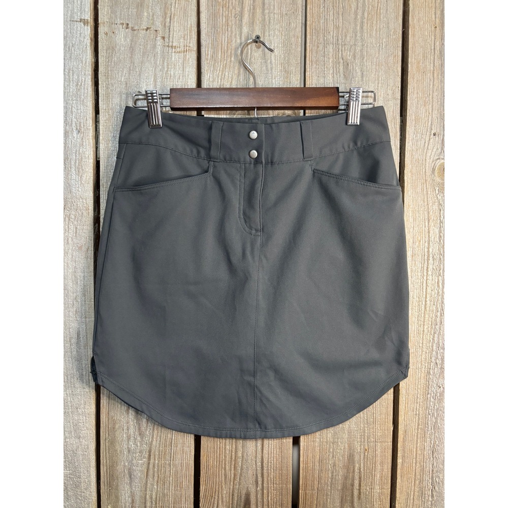 Adidas Womens Golf Skort Size‎ 2 Dark Grey Charcoal Athletic Skirt B82613 AE7005